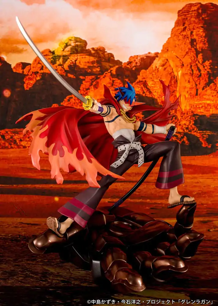 Tengen Toppa Gurren Lagann Kamina &amp; Gurren PVC szobor figura 27 cm termékfotó