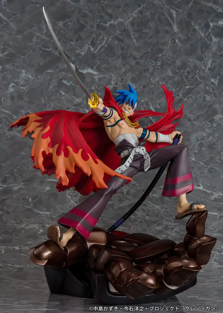 Tengen Toppa Gurren Lagann Kamina &amp; Gurren PVC szobor figura 27 cm termékfotó