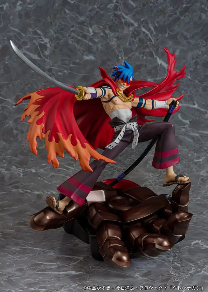 Tengen Toppa Gurren Lagann Kamina &amp; Gurren PVC szobor figura 27 cm termékfotó