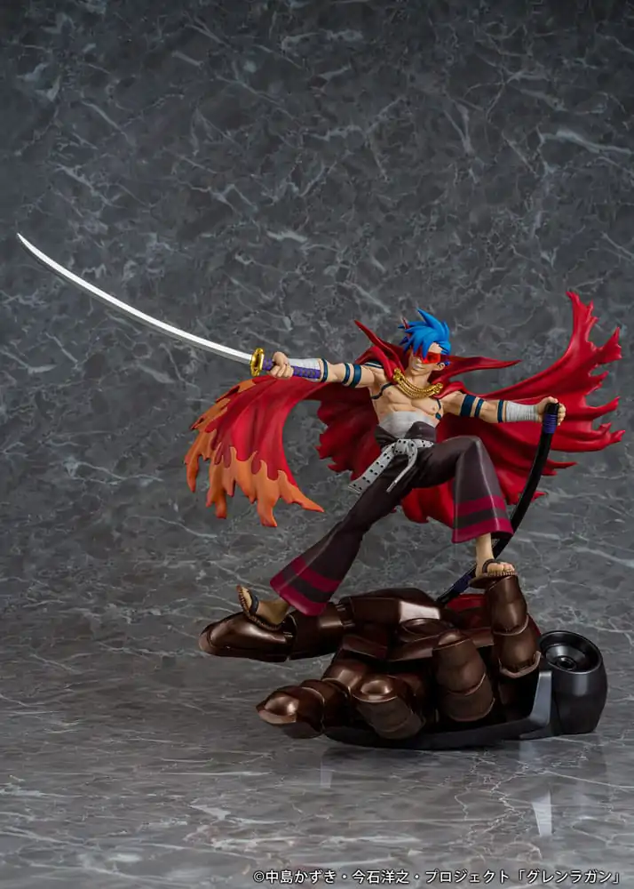 Tengen Toppa Gurren Lagann Kamina &amp; Gurren PVC szobor figura 27 cm termékfotó