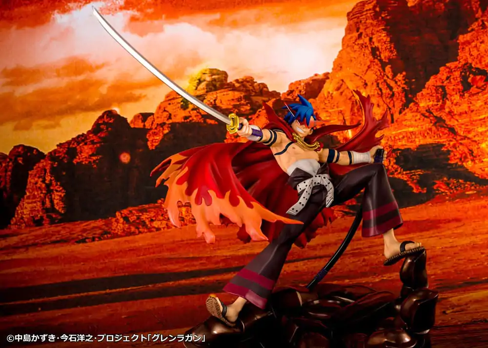 Tengen Toppa Gurren Lagann Kamina &amp; Gurren PVC szobor figura 27 cm termékfotó