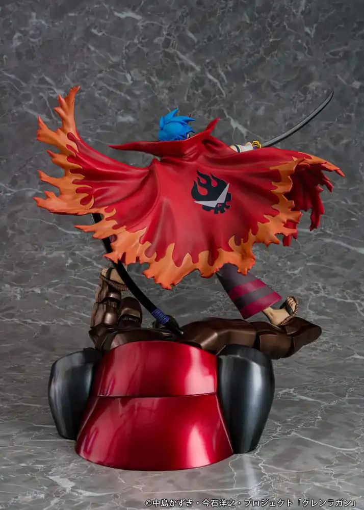 Tengen Toppa Gurren Lagann Kamina &amp; Gurren PVC szobor figura 27 cm termékfotó