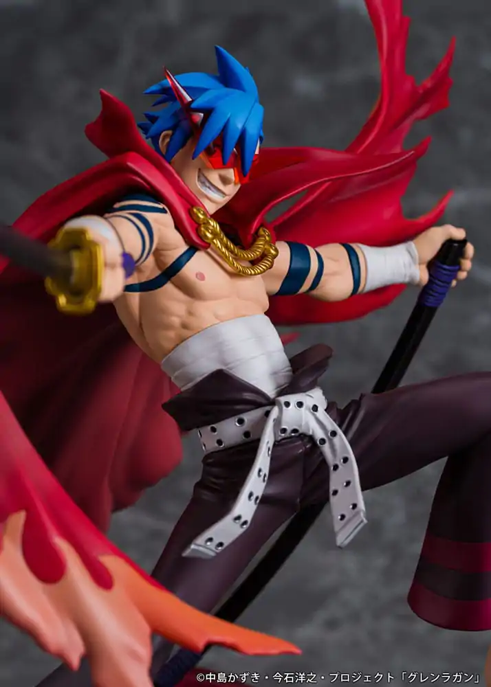 Tengen Toppa Gurren Lagann Kamina &amp; Gurren PVC szobor figura 27 cm termékfotó