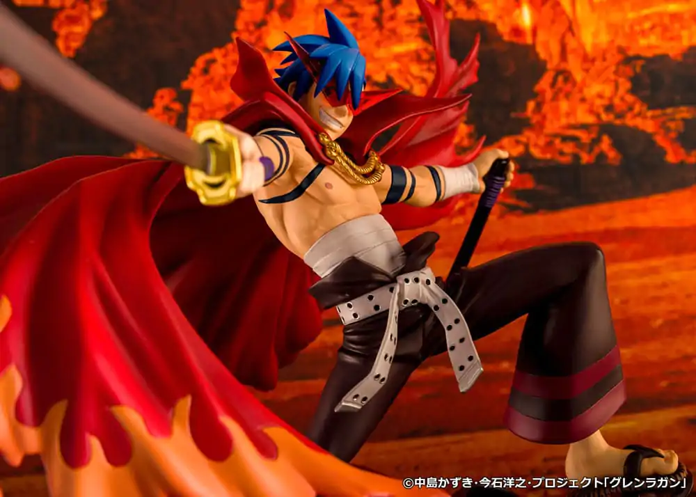 Tengen Toppa Gurren Lagann Kamina &amp; Gurren PVC szobor figura 27 cm termékfotó