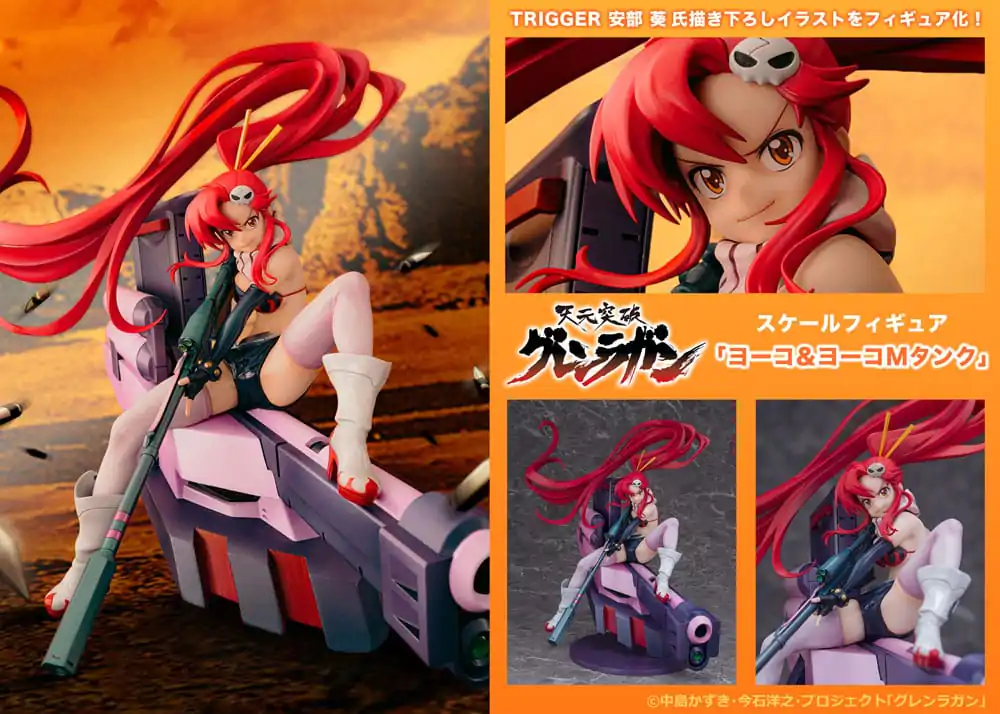 Tengen Toppa Gurren Lagann PVC szobor figura Yoko & Yoko M Ttank 25 cm      termékfotó