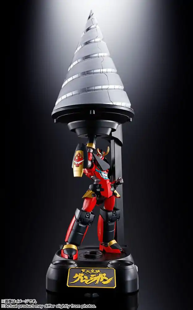 Tengen Toppa Gurren Lagann Soul of Chogokin Diecast GX-107 Gurren Lagann &amp; Giga Drill Set akciófigura 18 cm termékfotó