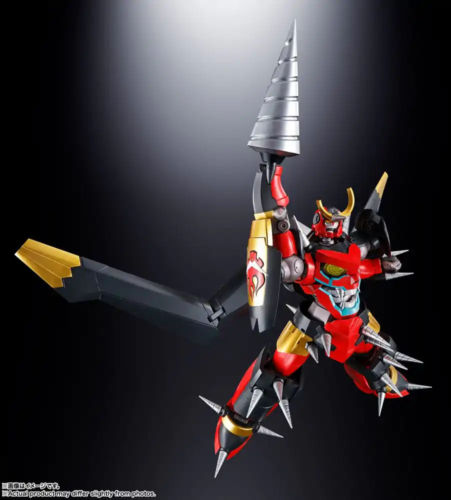 Tengen Toppa Gurren Lagann Soul of Chogokin Diecast GX-107 Gurren Lagann &amp; Giga Drill Set akciófigura 18 cm termékfotó