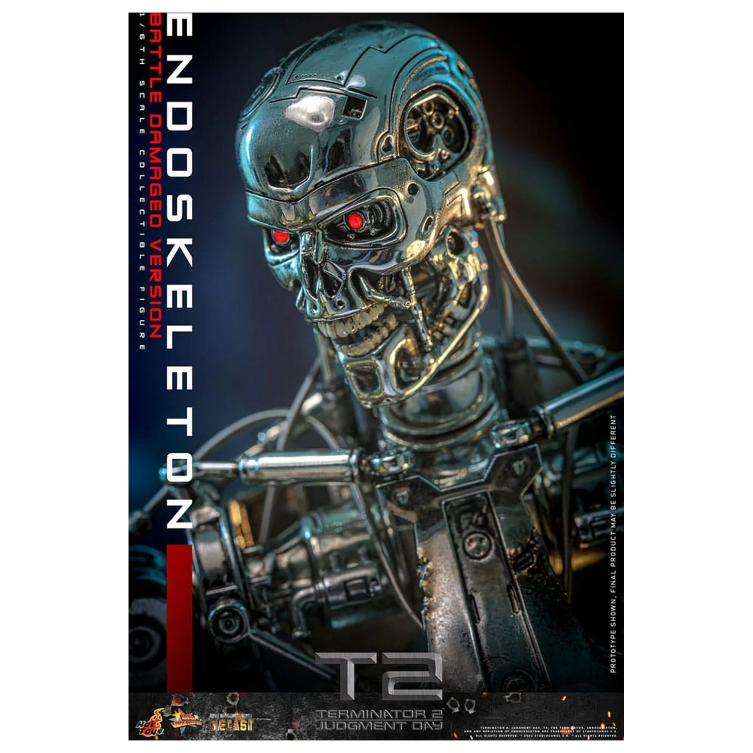 Terminator 2: Judgment Day Movie Masterpiece 1/6 Endoskeleton (Battle Damaged Version) akciófigura 31 cm termékfotó