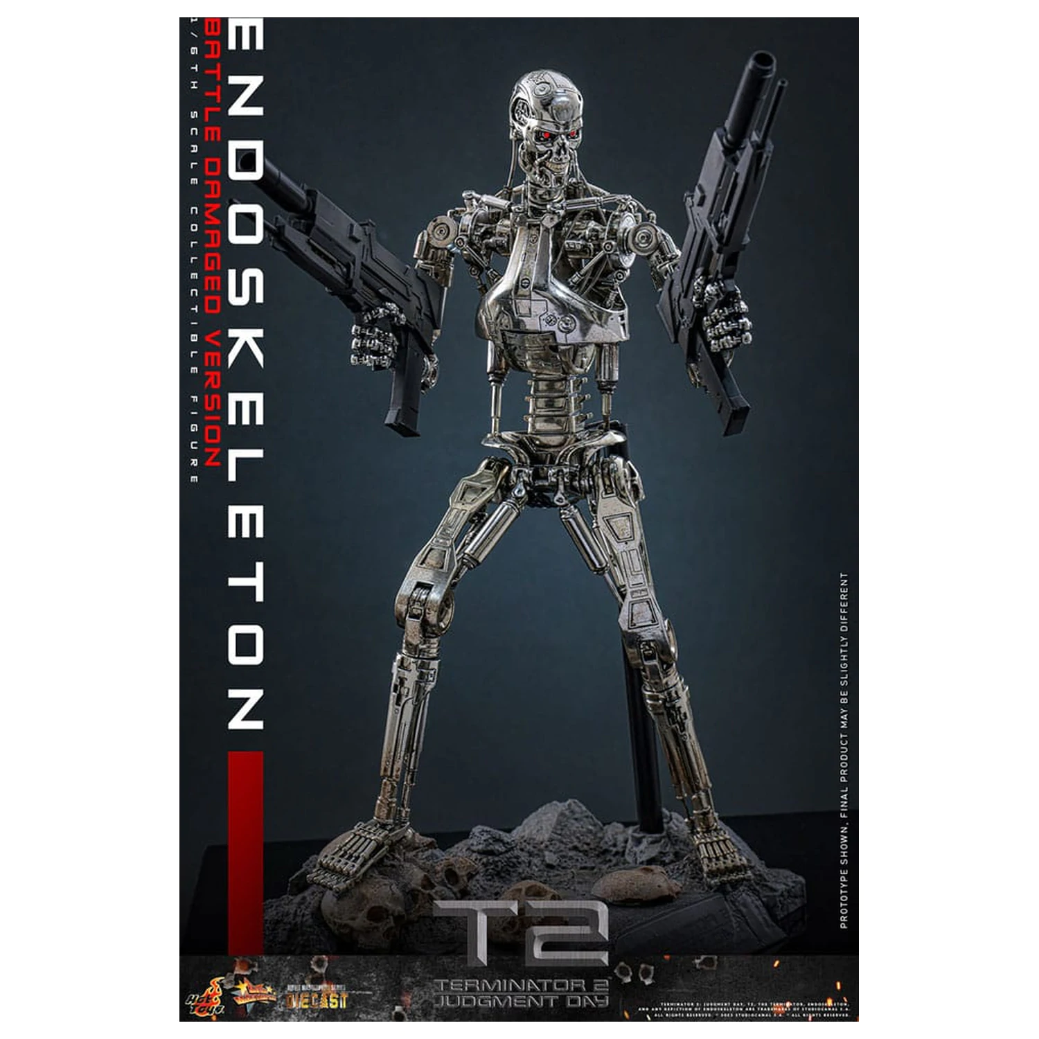 Terminator 2: Judgment Day Movie Masterpiece 1/6 Endoskeleton (Battle Damaged Version) akciófigura 31 cm termékfotó