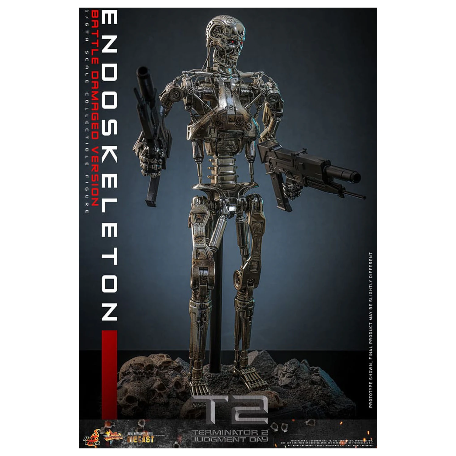Terminator 2: Judgment Day Movie Masterpiece 1/6 Endoskeleton (Battle Damaged Version) akciófigura 31 cm termékfotó