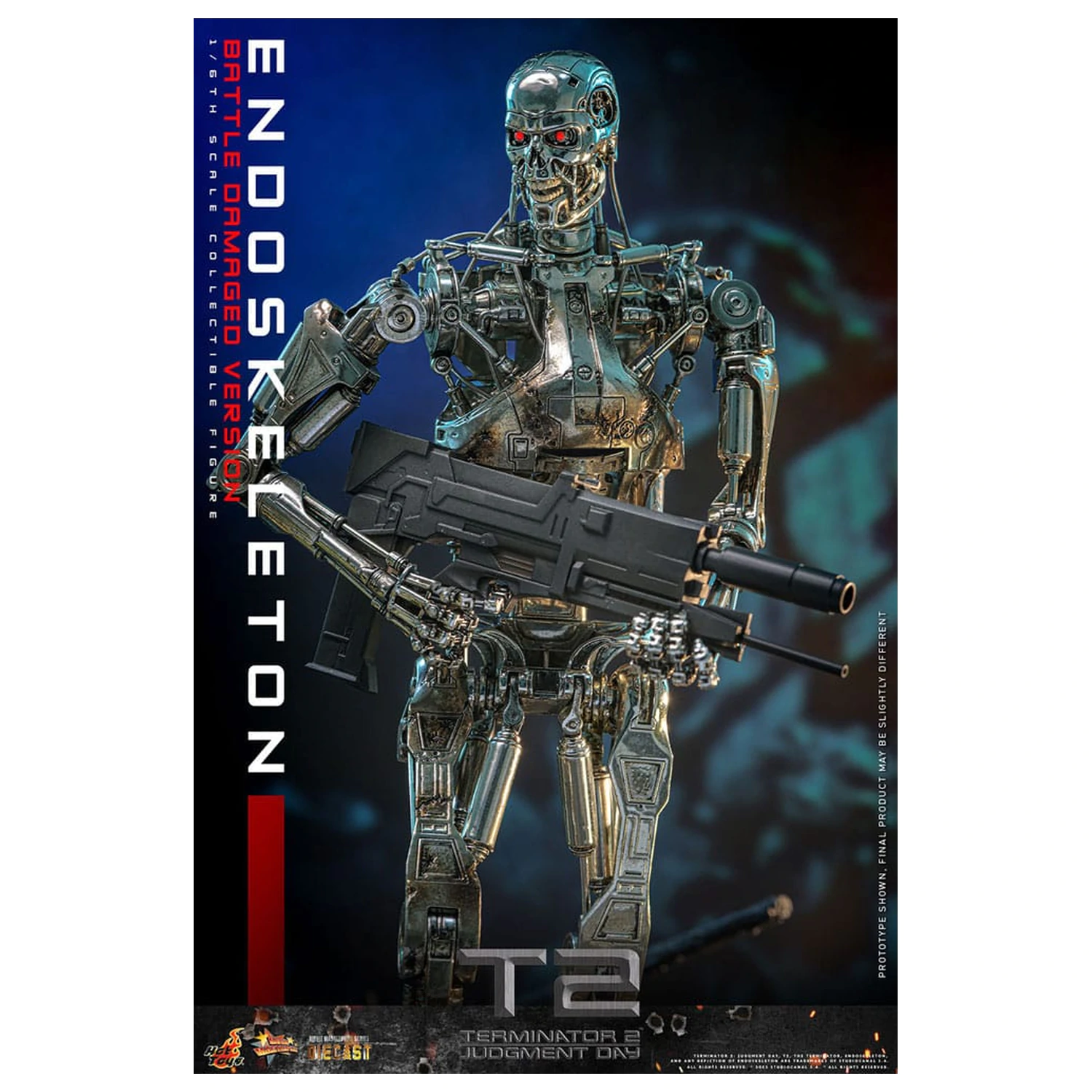 Terminator 2: Judgment Day Movie Masterpiece 1/6 Endoskeleton (Battle Damaged Version) akciófigura 31 cm termékfotó