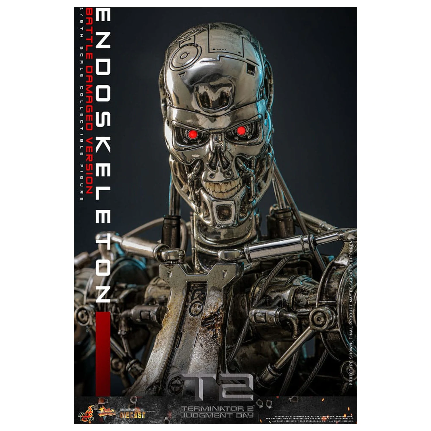 Terminator 2: Judgment Day Movie Masterpiece 1/6 Endoskeleton (Battle Damaged Version) akciófigura 31 cm termékfotó