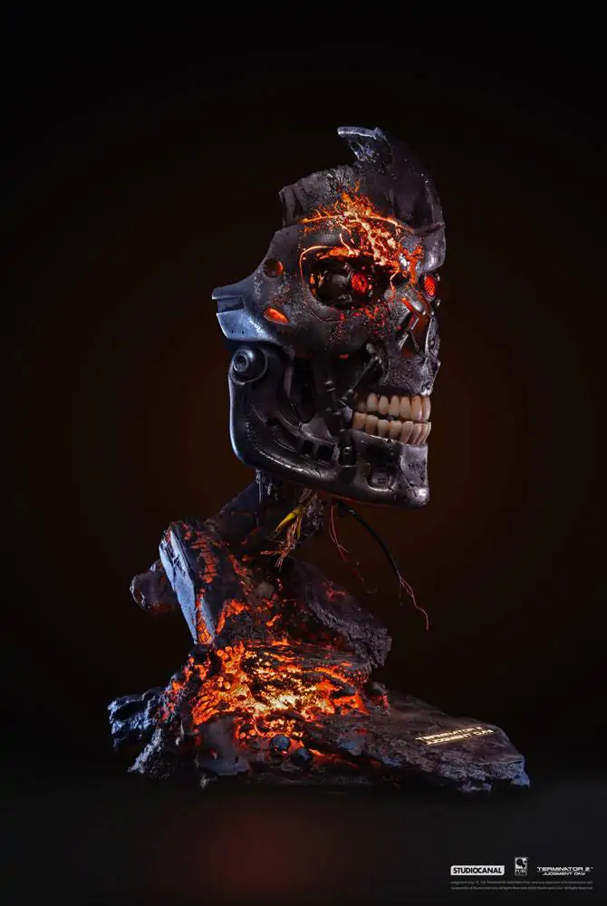 Terminator 2: Judgment Day replika 1/1 T-800 Endoskeleton Mask Battle Damaged Version 46 cm termékfotó
