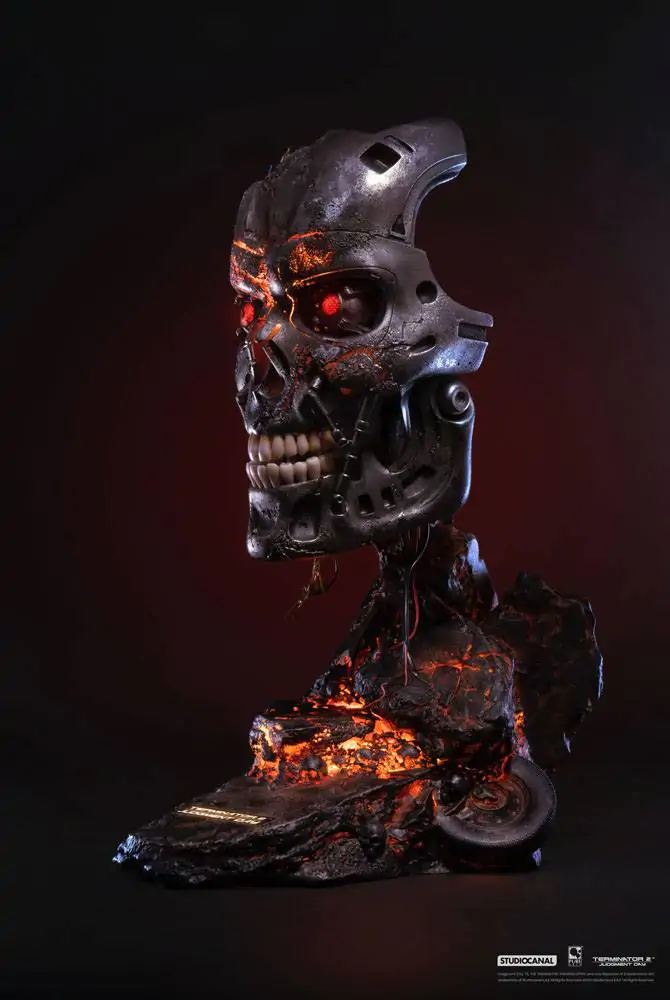 Terminator 2: Judgment Day replika 1/1 T-800 Endoskeleton Mask Battle Damaged Version 46 cm termékfotó