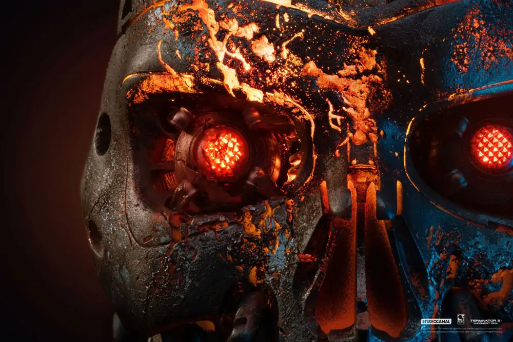 Terminator 2: Judgment Day replika 1/1 T-800 Endoskeleton Mask Battle Damaged Version 46 cm termékfotó