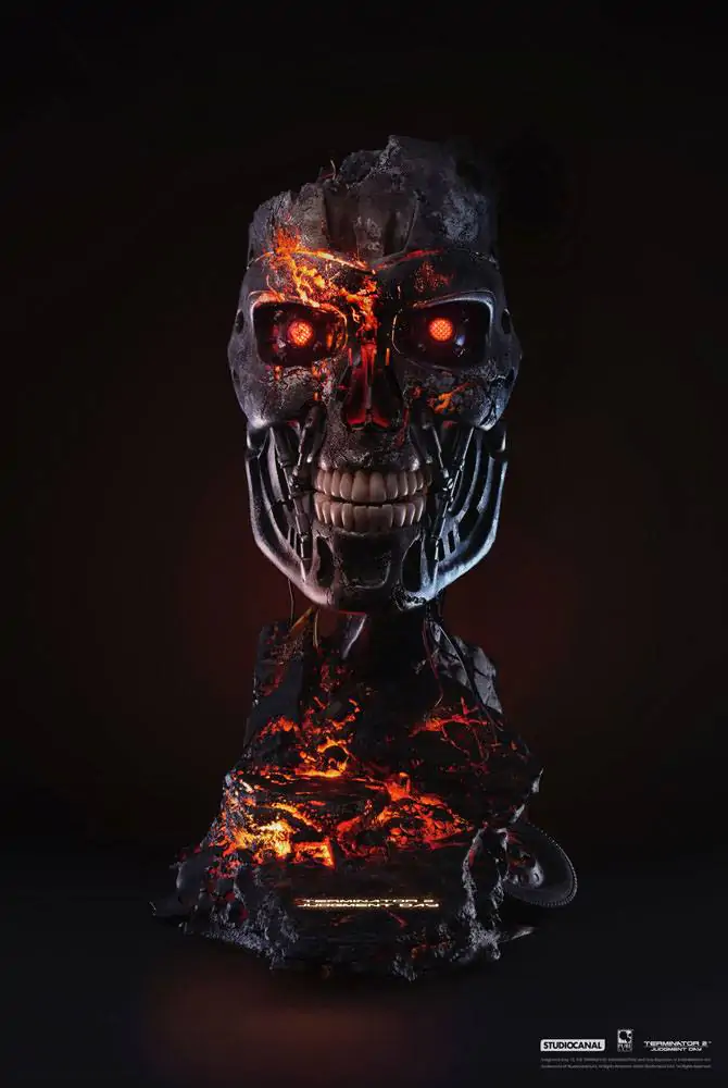 Terminator 2: Judgment Day replika 1/1 T-800 Endoskeleton Mask Battle Damaged Version 46 cm termékfotó