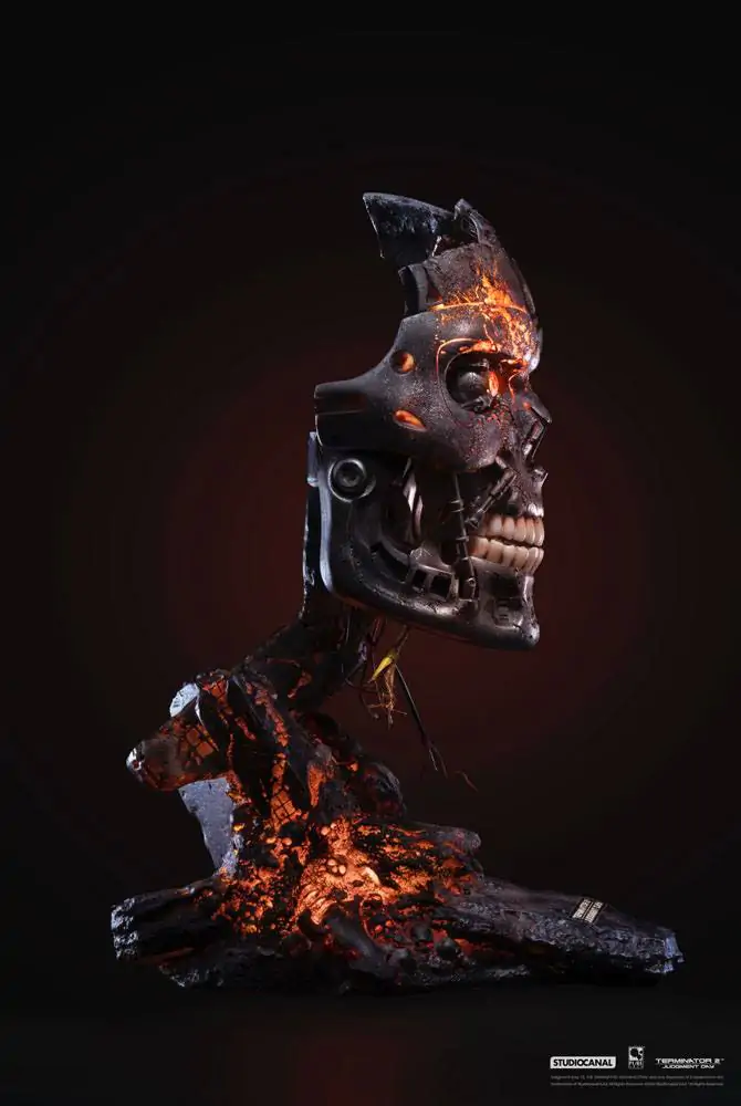 Terminator 2: Judgment Day replika 1/1 T-800 Endoskeleton Mask Battle Damaged Version 46 cm termékfotó