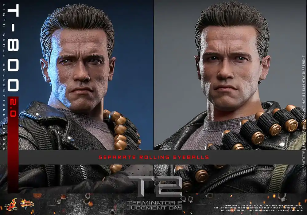 Terminator 2 Movie Masterpiece 1/6 T-800 2.0 akciófigura 32 cm termékfotó