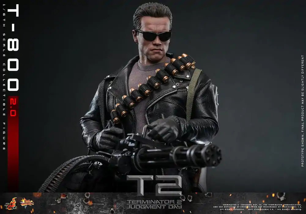 Terminator 2 Movie Masterpiece 1/6 T-800 2.0 akciófigura 32 cm termékfotó