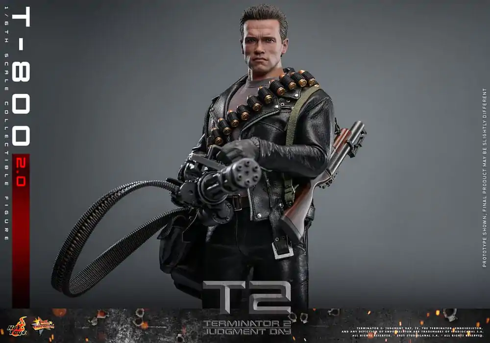 Terminator 2 Movie Masterpiece 1/6 T-800 2.0 akciófigura 32 cm termékfotó