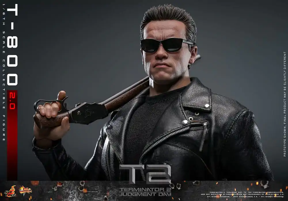 Terminator 2 Movie Masterpiece 1/6 T-800 2.0 akciófigura 32 cm termékfotó