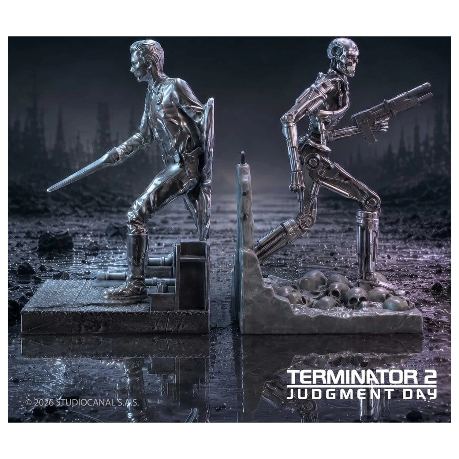 Terminator 2 T-1000 vs T-800 könyvtámasz 19 cm termékfotó