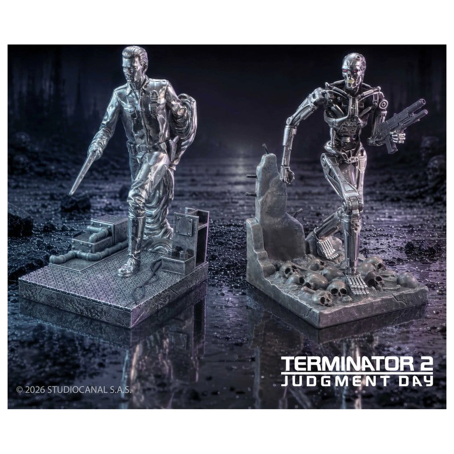Terminator 2 T-1000 vs T-800 könyvtámasz 19 cm termékfotó