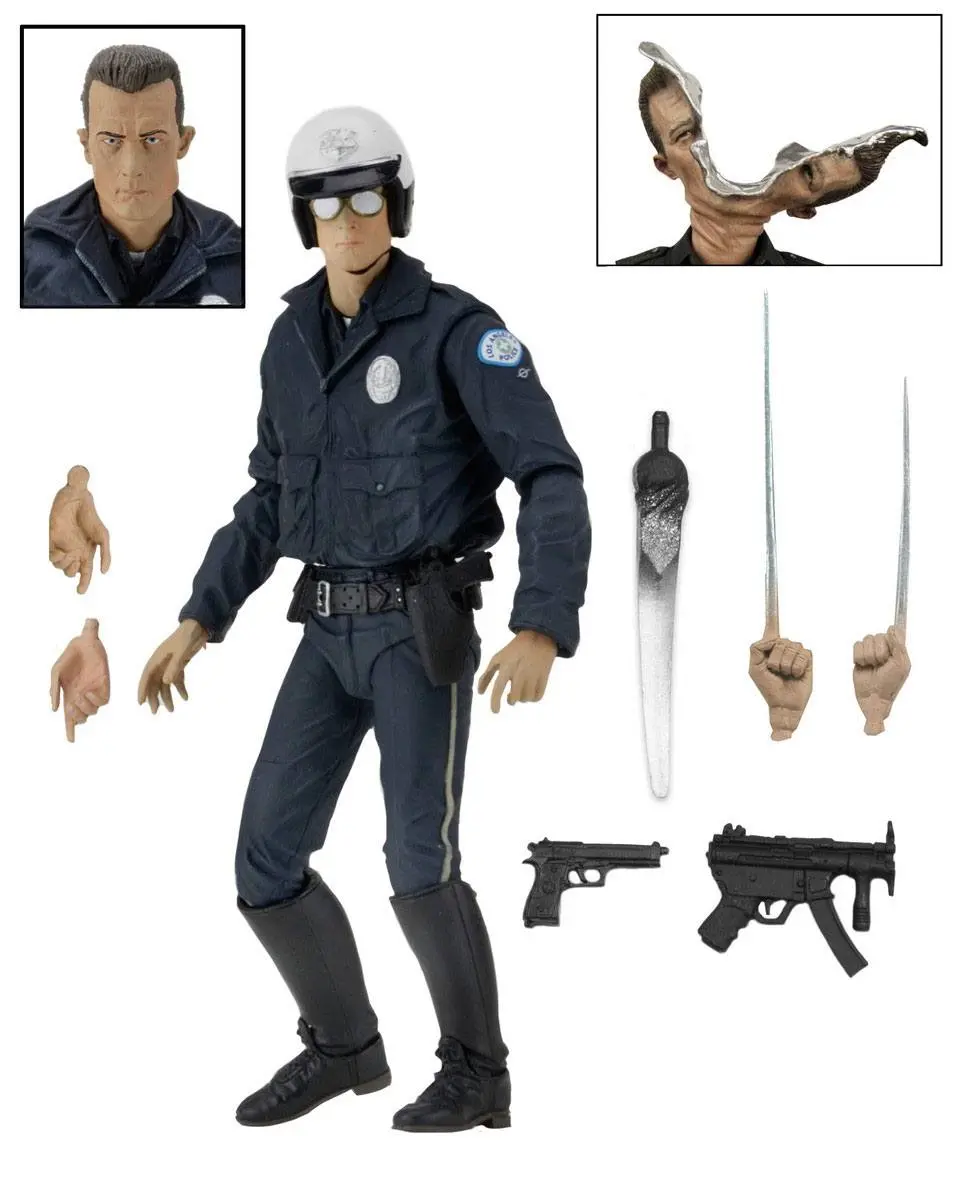 Terminator 2 Ultimate T-1000 (Motorcycle Cop) akciófigura 18 cm termékfotó