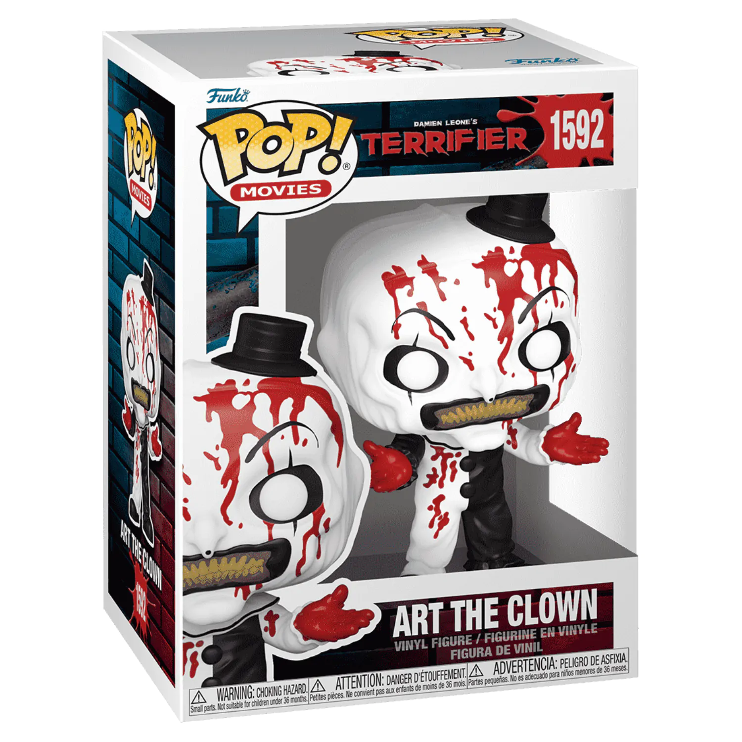 Terrifier 2 Funko POP! Movies Vinyl figura Art the Clown (BD) 9 cm termékfotó