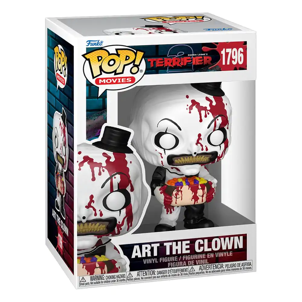 Terrifier 2 Funko POP! Movies Vinyl figura Art the Clown with Candy Filled Head 9 cm termékfotó