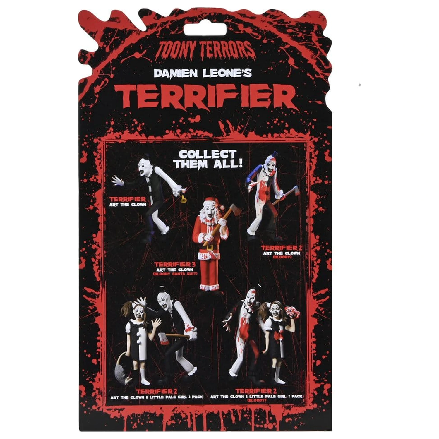 Terrifier 3 Toony Terrors akciófigura Santa Suit Art the Clown (Bloody Version) 15 cm    termékfotó