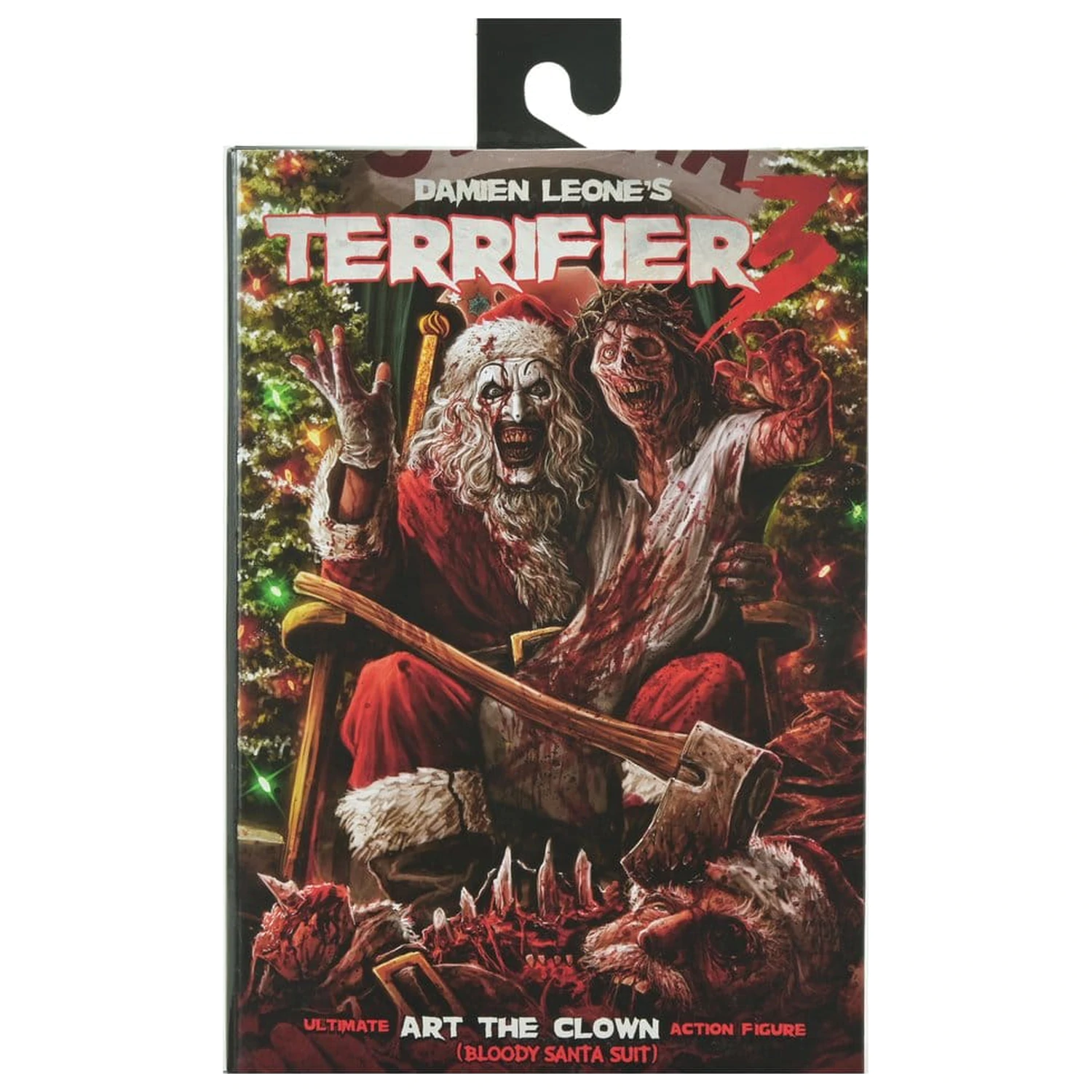Terrifier 3 Ultimate Santa Suit Art the Clown (Bloody Version) akciófigura 18 cm termékfotó