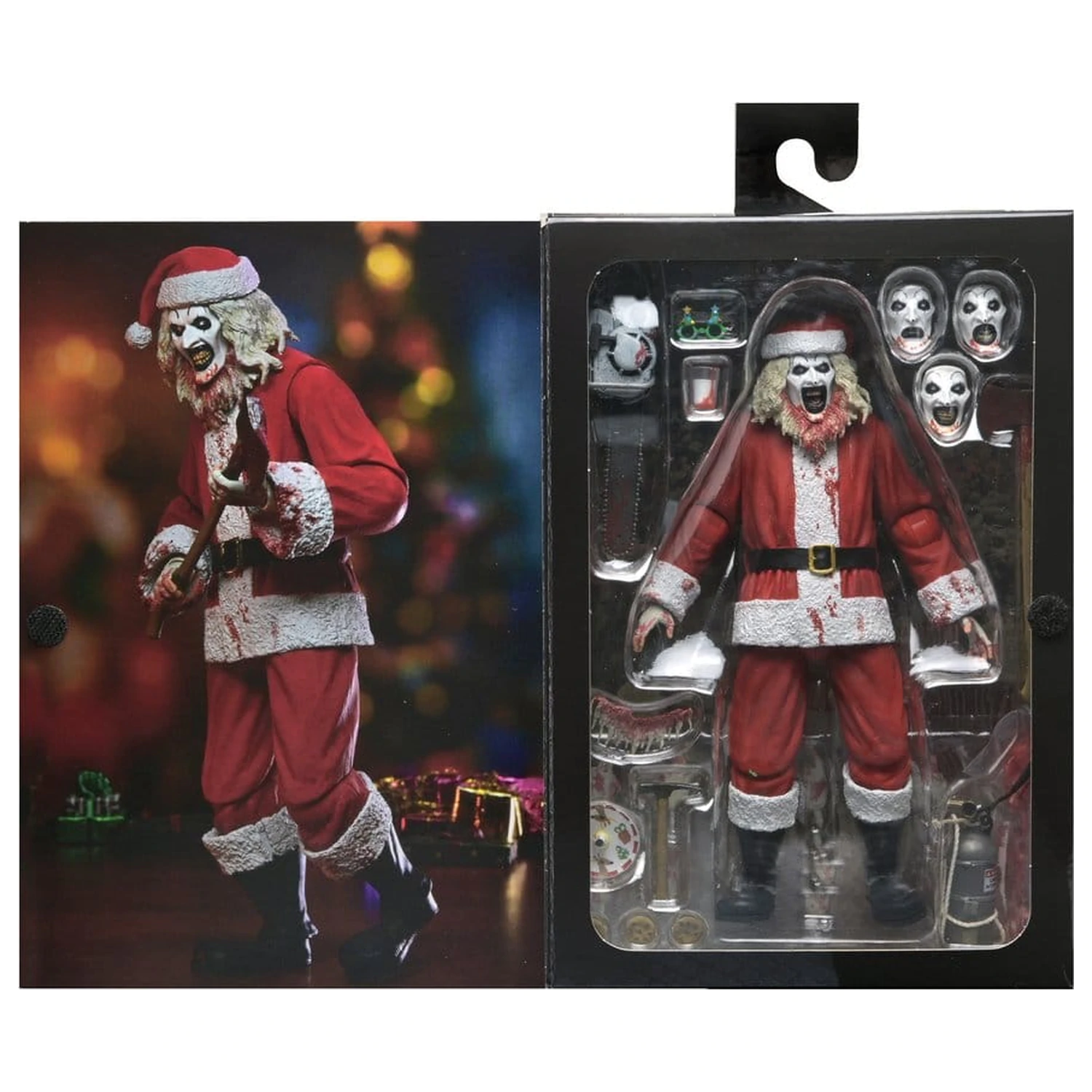 Terrifier 3 Ultimate Santa Suit Art the Clown (Bloody Version) akciófigura 18 cm termékfotó