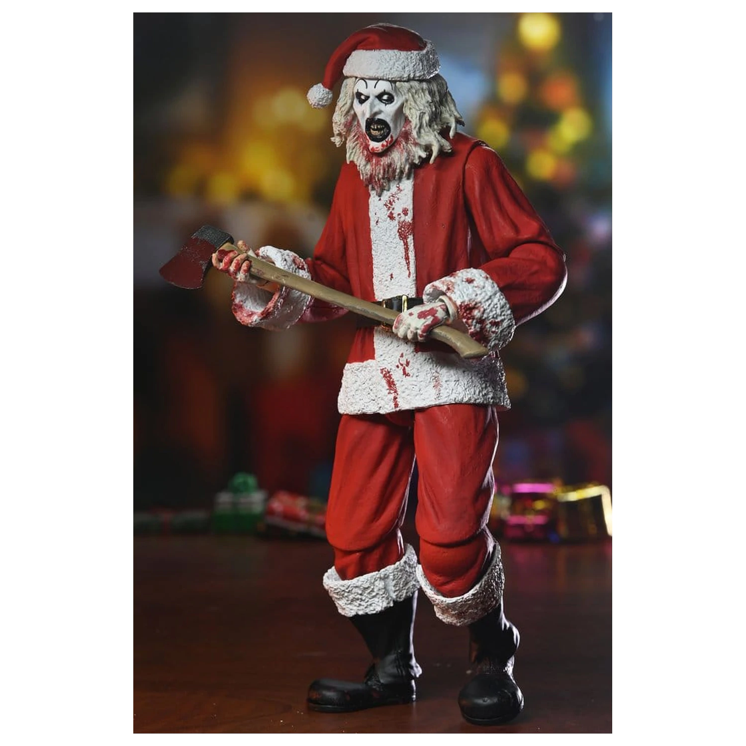 Terrifier 3 Ultimate Santa Suit Art the Clown (Bloody Version) akciófigura 18 cm termékfotó
