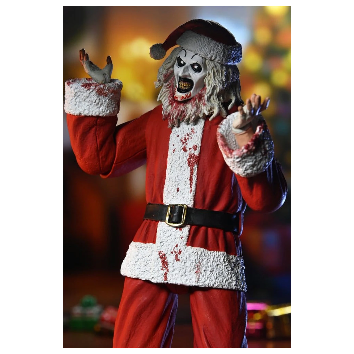 Terrifier 3 Ultimate Santa Suit Art the Clown (Bloody Version) akciófigura 18 cm termékfotó