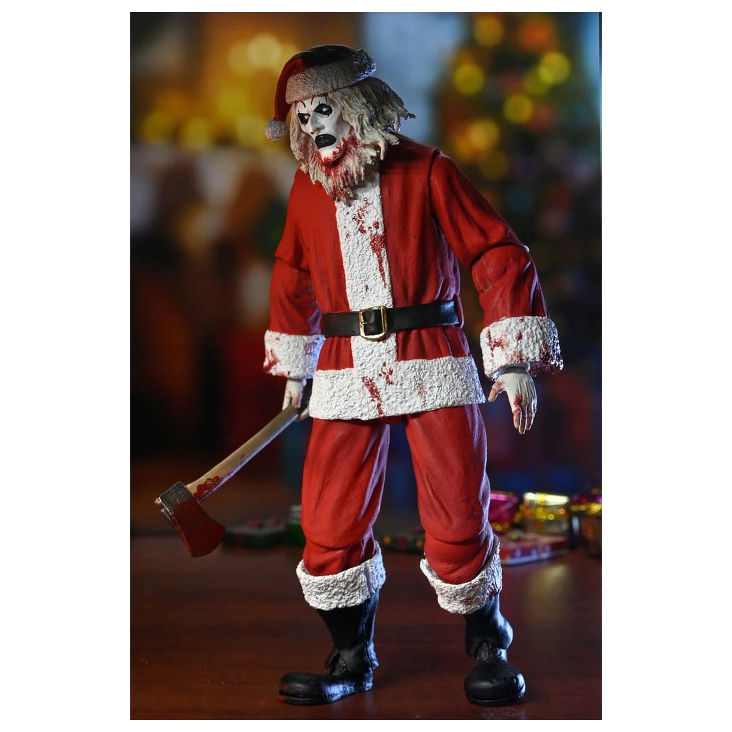 Terrifier 3 Ultimate Santa Suit Art the Clown (Bloody Version) akciófigura 18 cm termékfotó