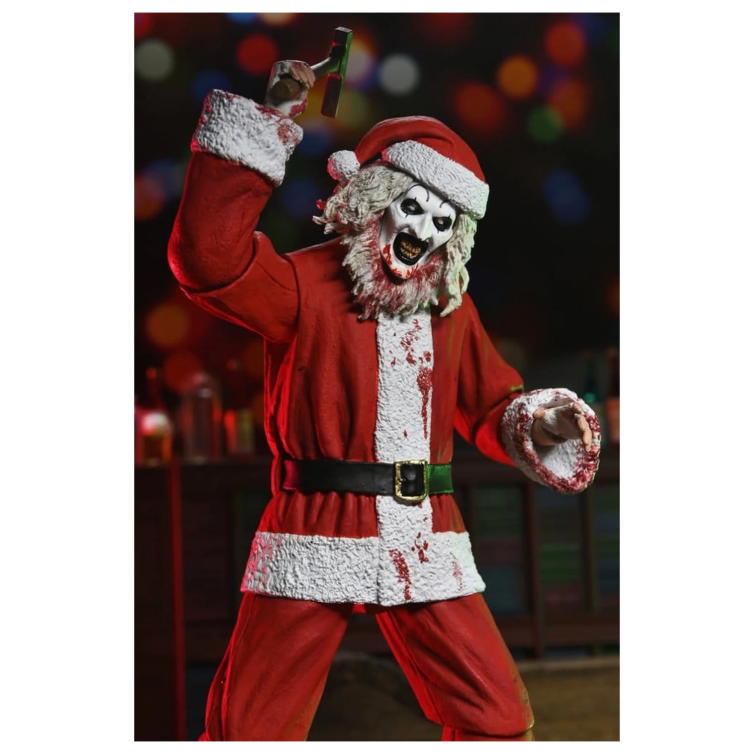 Terrifier 3 Ultimate Santa Suit Art the Clown (Bloody Version) akciófigura 18 cm termékfotó