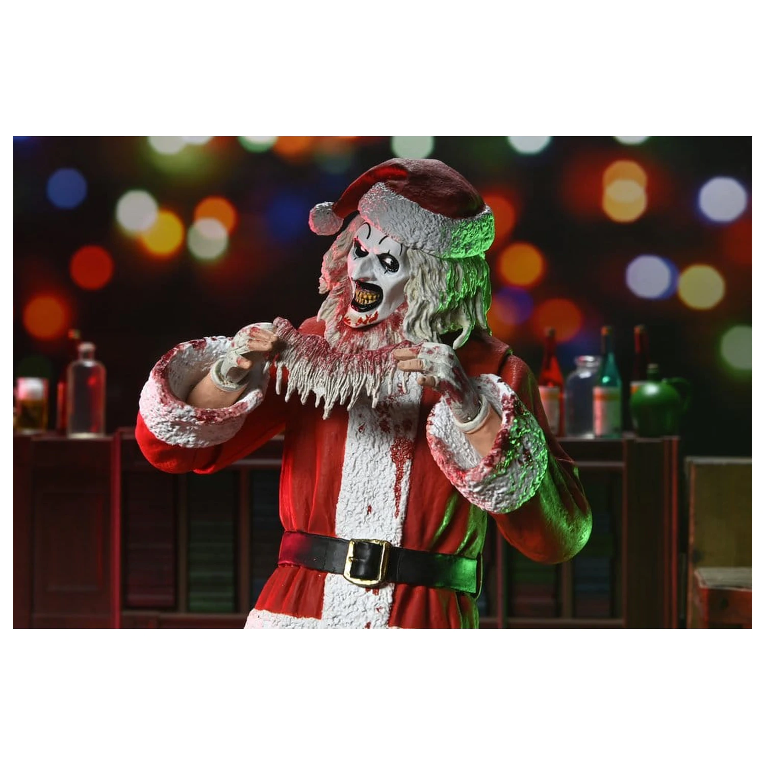 Terrifier 3 Ultimate Santa Suit Art the Clown (Bloody Version) akciófigura 18 cm termékfotó