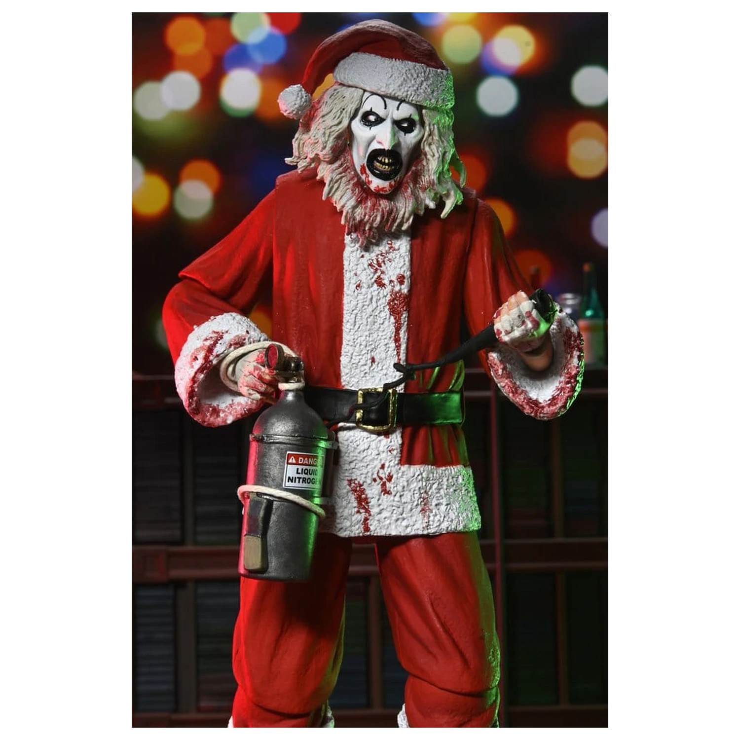 Terrifier 3 Ultimate Santa Suit Art the Clown (Bloody Version) akciófigura 18 cm termékfotó