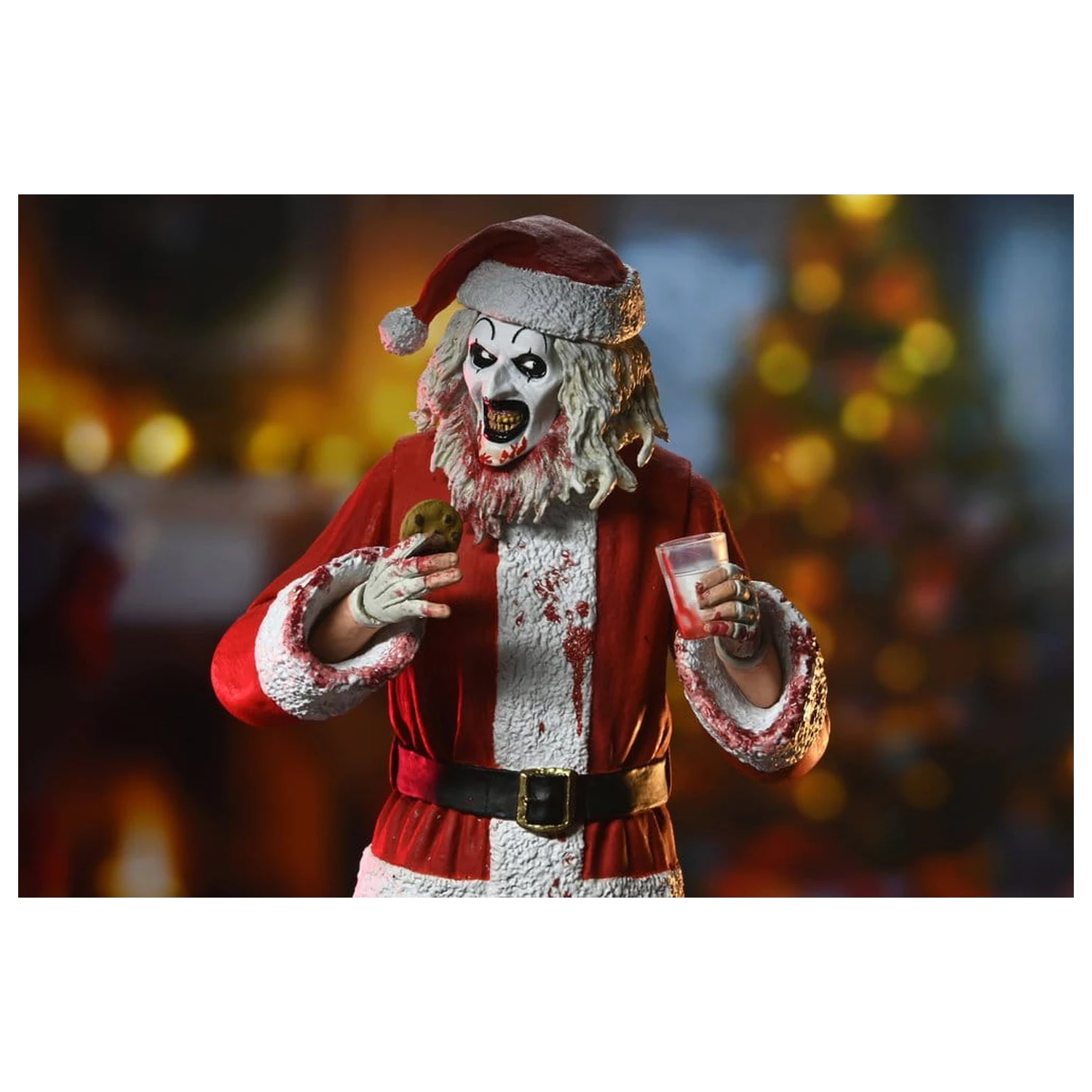 Terrifier 3 Ultimate Santa Suit Art the Clown (Bloody Version) akciófigura 18 cm termékfotó