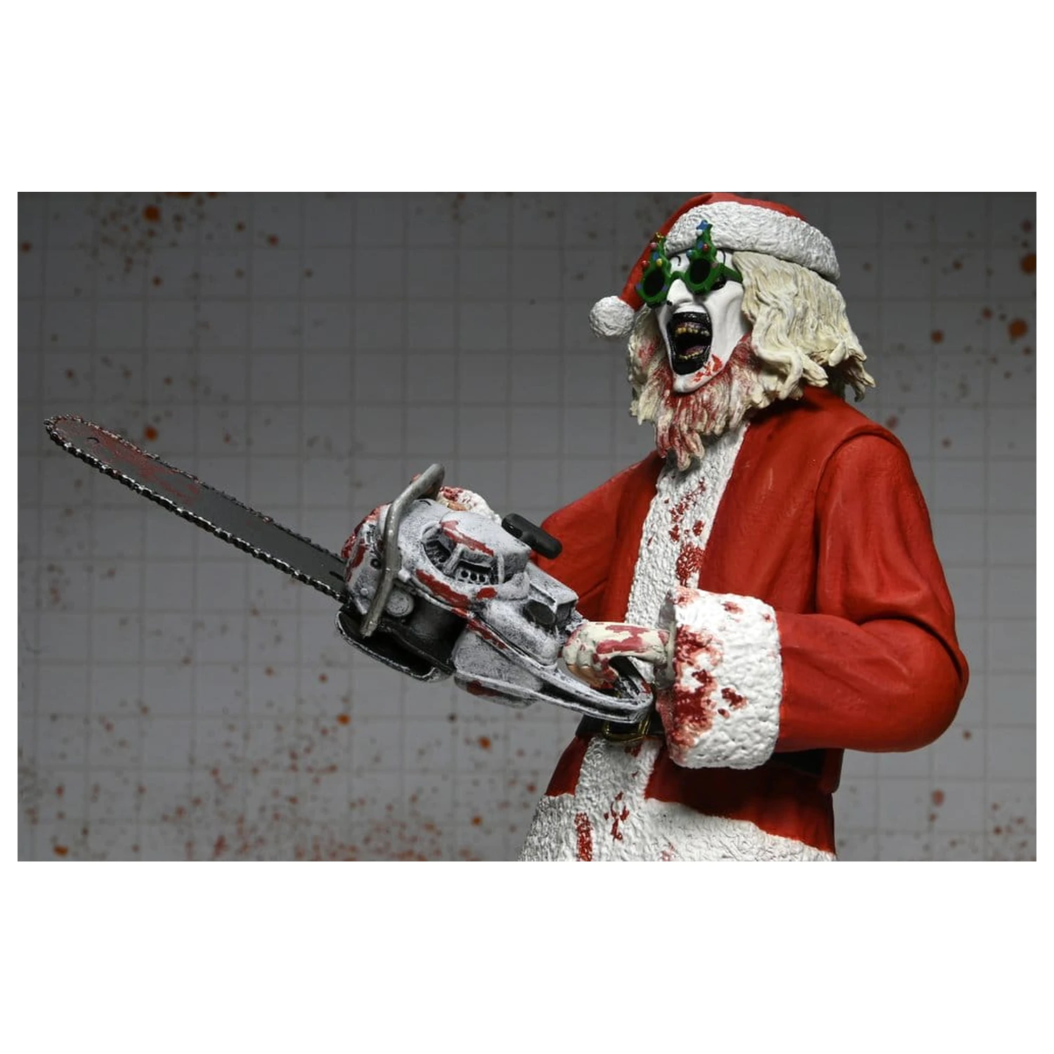 Terrifier 3 Ultimate Santa Suit Art the Clown (Bloody Version) akciófigura 18 cm termékfotó