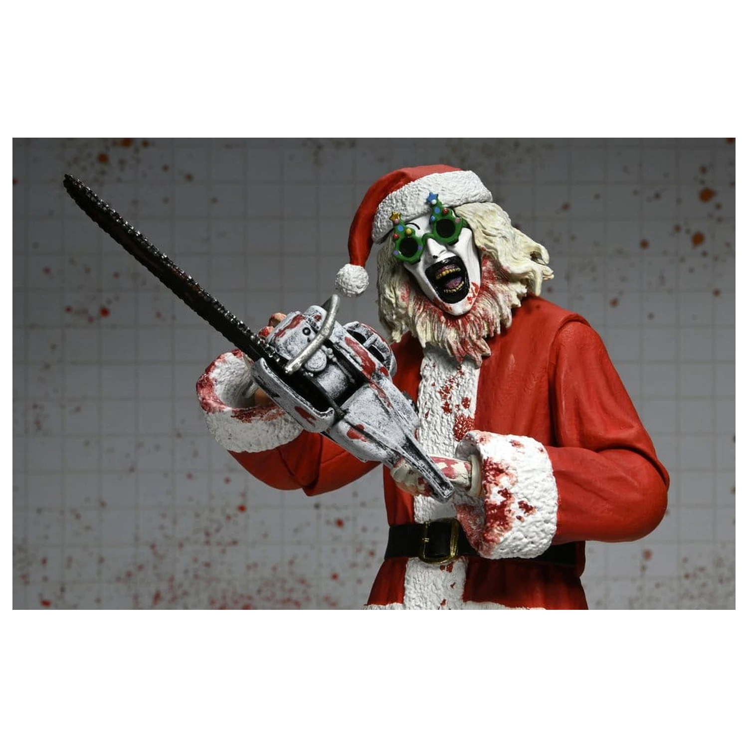 Terrifier 3 Ultimate Santa Suit Art the Clown (Bloody Version) akciófigura 18 cm termékfotó