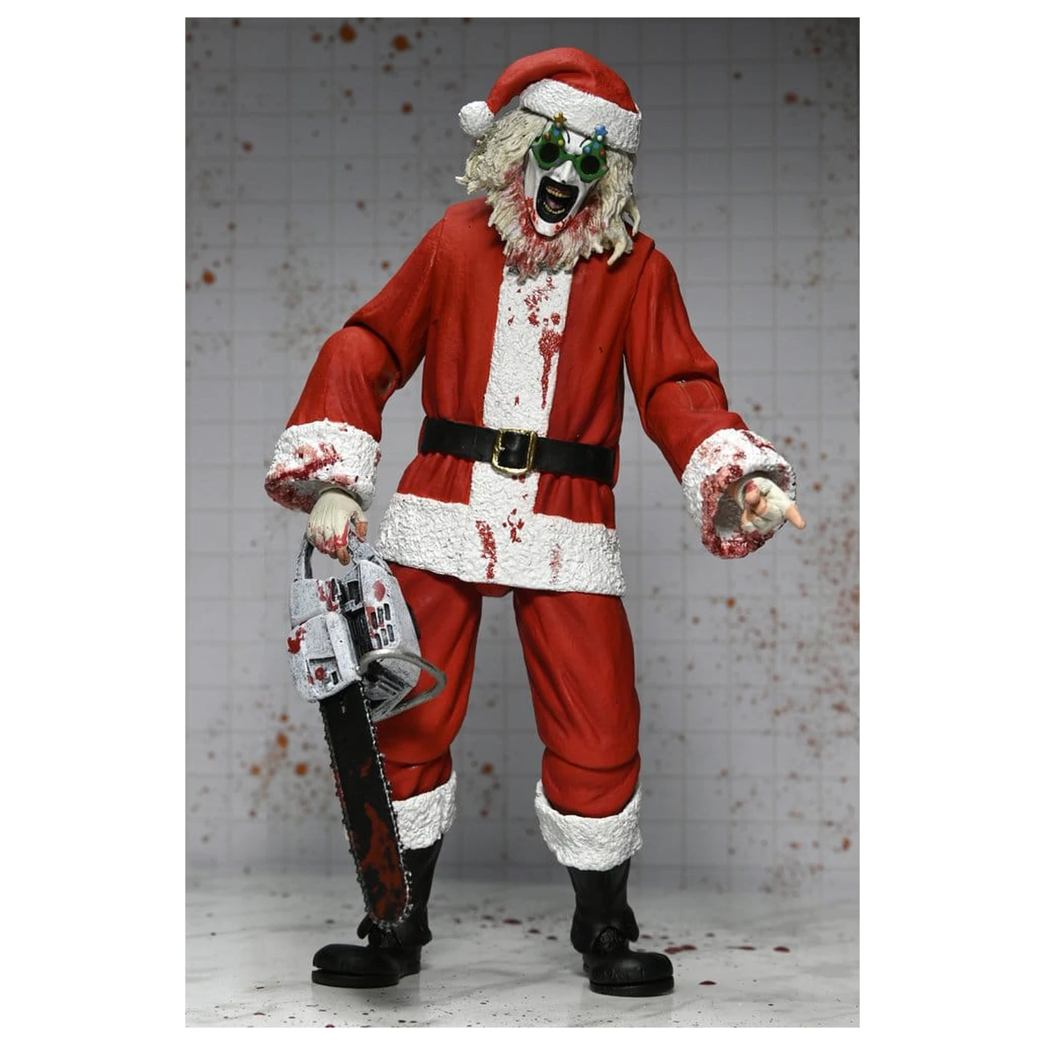 Terrifier 3 Ultimate Santa Suit Art the Clown (Bloody Version) akciófigura 18 cm termékfotó