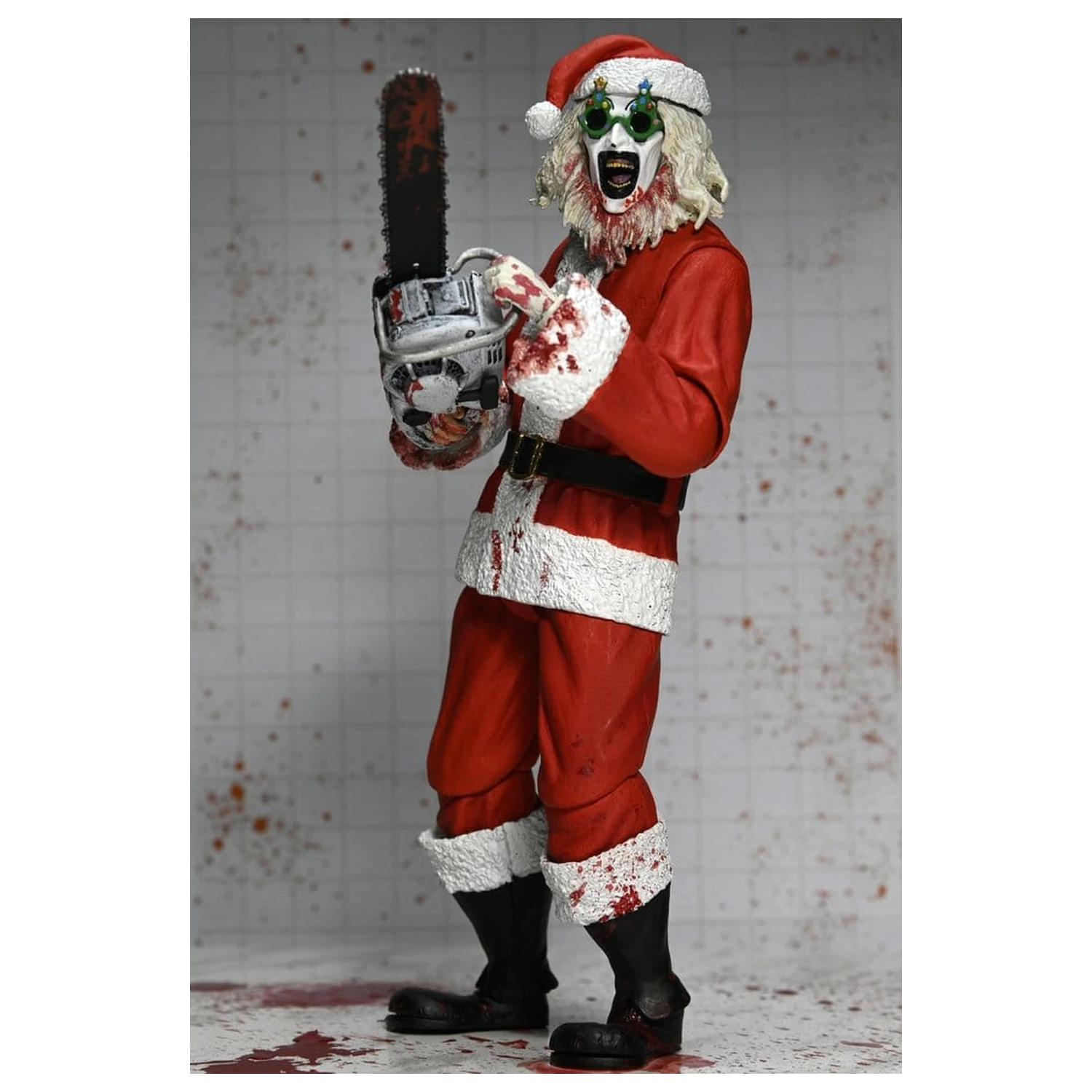 Terrifier 3 Ultimate Santa Suit Art the Clown (Bloody Version) akciófigura 18 cm termékfotó