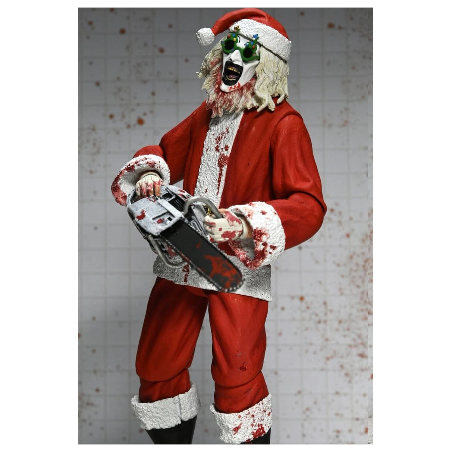 Terrifier 3 Ultimate Santa Suit Art the Clown (Bloody Version) akciófigura 18 cm termékfotó