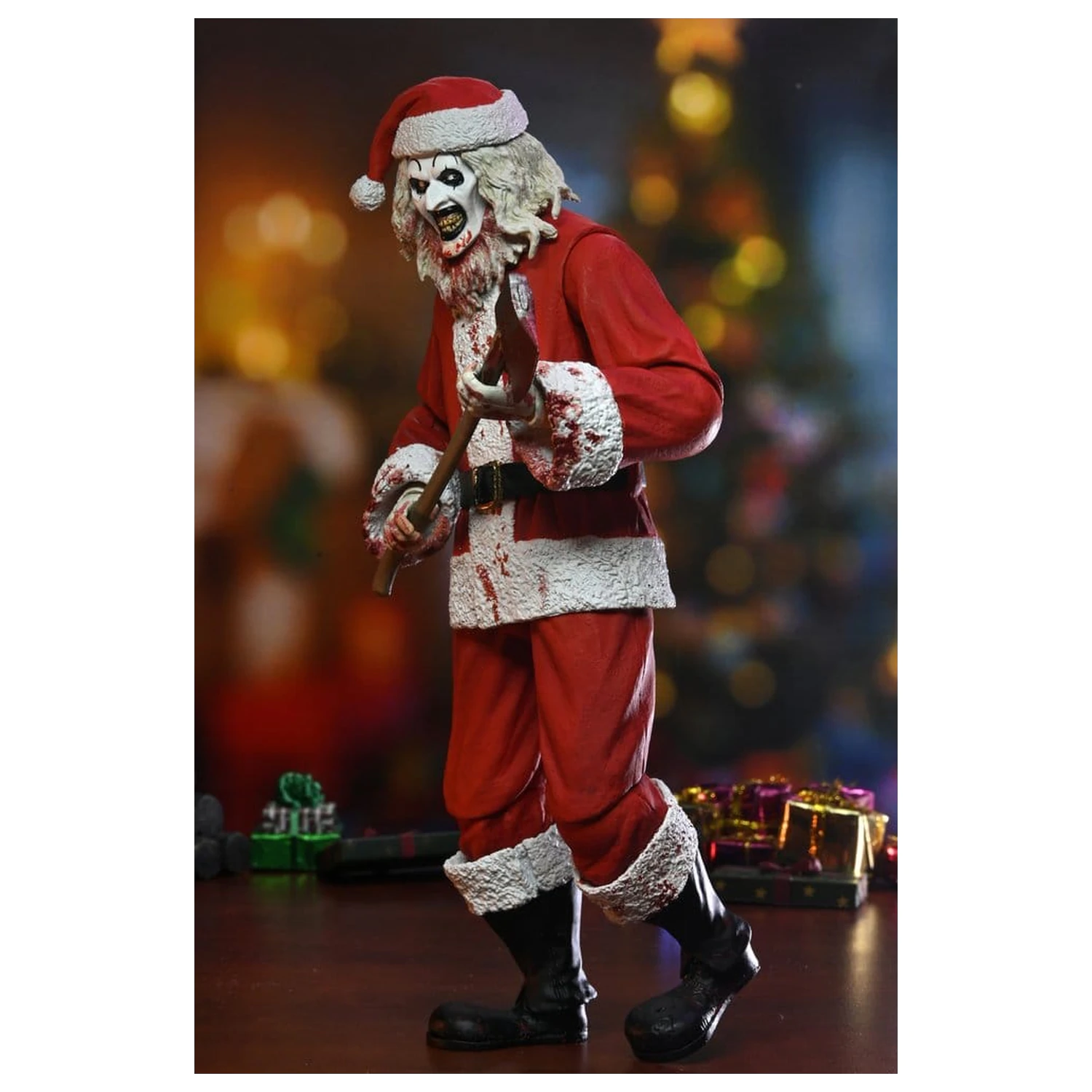 Terrifier 3 Ultimate Santa Suit Art the Clown (Bloody Version) akciófigura 18 cm termékfotó