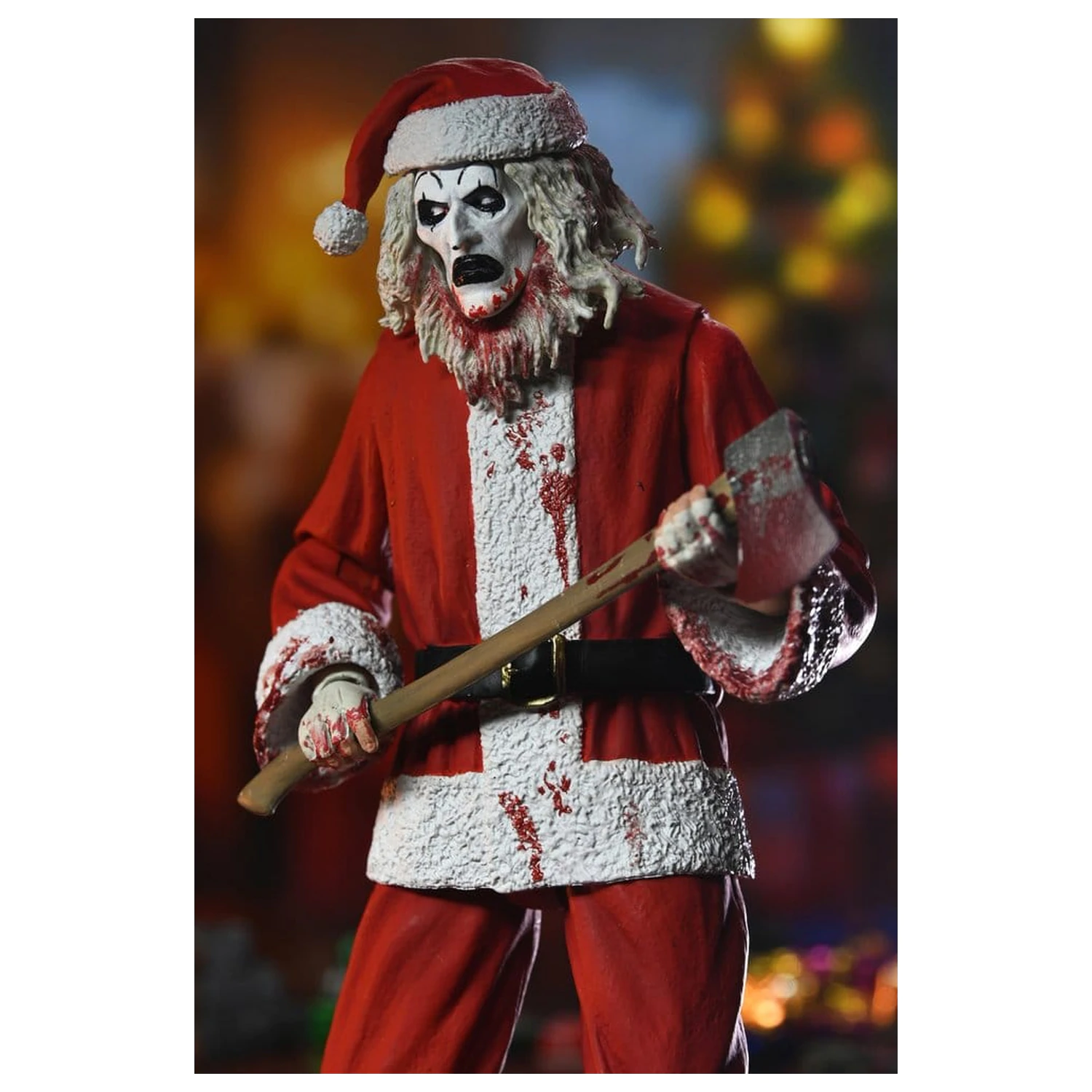 Terrifier 3 Ultimate Santa Suit Art the Clown (Bloody Version) akciófigura 18 cm termékfotó