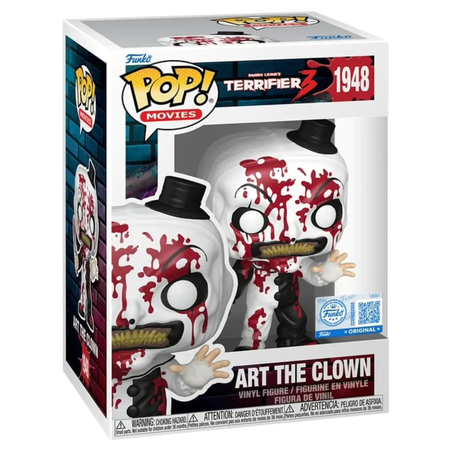 Terrifier Funko POP! figura - Art the Clown (Bloody) termékfotó