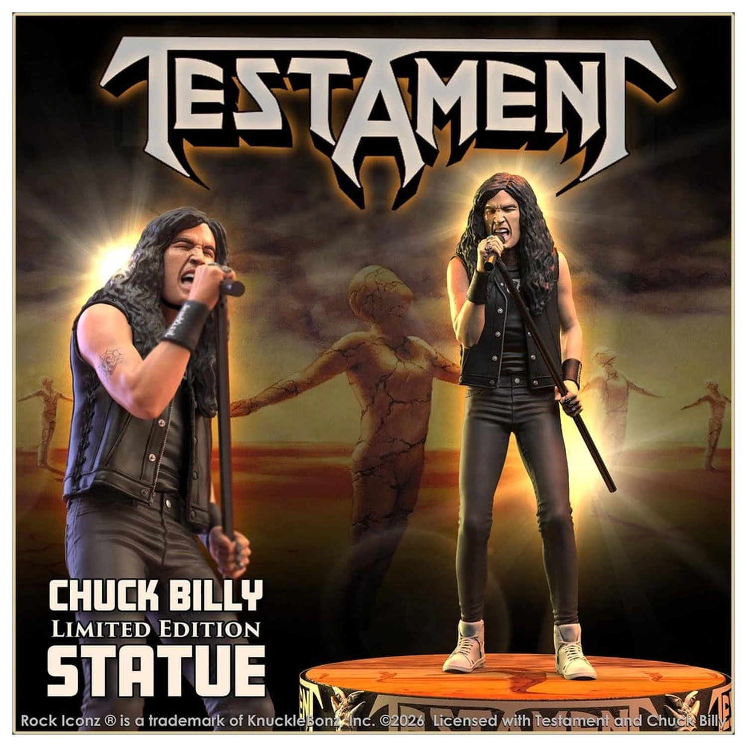 Testament Rock Iconz Chuck Billy szobor figura 22 cm termékfotó