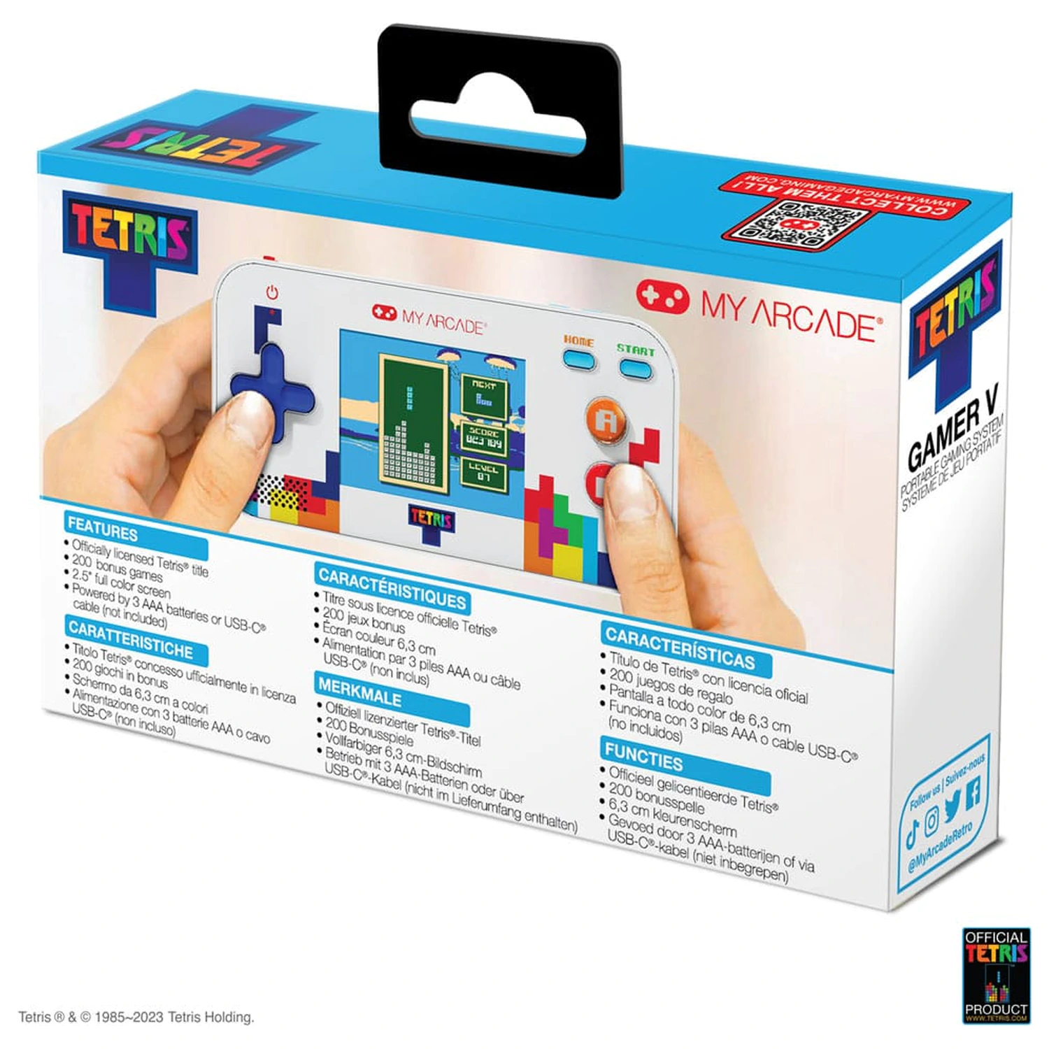Tetris Portable Video Gaming System Gamer V konzol termékfotó